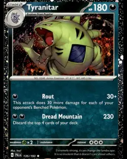 Tyranitar - (Cosmo Foil) Promo 135/193 NM Pokemon TCG - Image 1