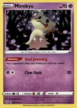 Mimikyu - (Cosmos Holo) Promo 081/189 NM Pokemon TCG - Image 1
