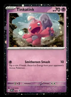 Tinkatink - (Cosmo Holofoil) Promo SV: Scarlet & Violet 025 NM Pokemon TCG - Image 1
