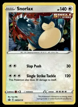 Snorlax - Promo Holo SWSH: Sword & Shield Promo Cards SWSH119 NM Pokemon TCG - Image 1