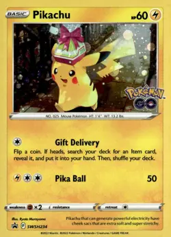 Pikachu Promo SWSH: Sword & Shield Promo Cards SWSH234 Near Mint Pokemon TCG - Image 1