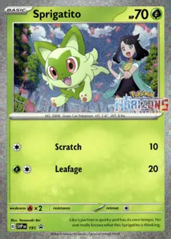 Sprigatito Promo SV: Scarlet & Violet Promo Cards 191 Near Mint Pokemon TCG - Image 1