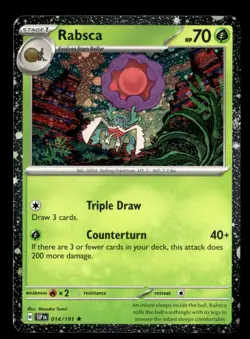 Rabsca - (Cosmos Holo) Promo 014/191 NM Pokemon TCG - Image 1