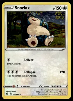 Snorlax - (Cosmos Holo) Promo 141/192 NM Pokemon TCG - Image 1