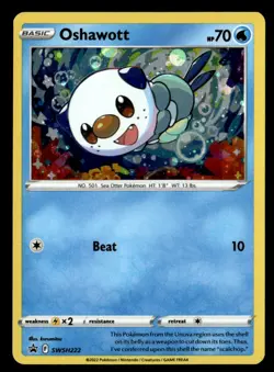 Oshawott - (Cosmo Holo) Sword & Shield Promo Cards SWSH222 NM Pokemon TCG - Image 1