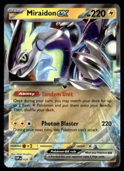 Miraidon ex Promo SV: Scarlet & Violet Promo Cards 028 NM Pokemon TCG - Image 1
