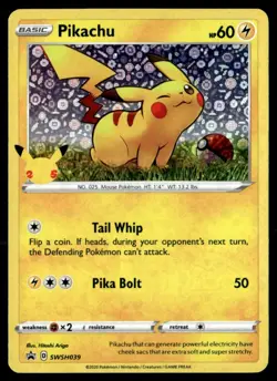 Pikachu - (General Mills) Promo SWSH039 NM Pokemon TCG - Image 1