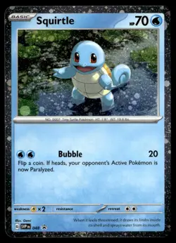 Squirtle - (Cosmos Holo) SV: Scarlet & Violet Promo Cards 048 NM Pokemon TCG - Image 1