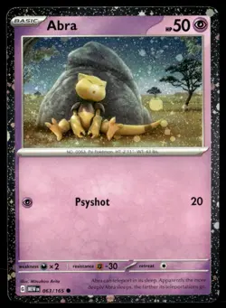 Abra - (Cosmos Holo) Promo 063/165 NM Pokemon TCG - Image 1