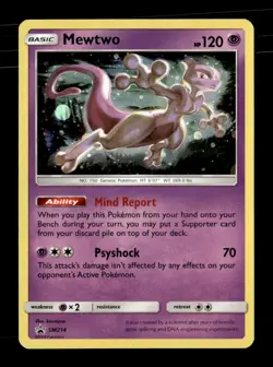 Mewtwo Promo SM Promos SM214 LP Pokemon TCG - Image 1