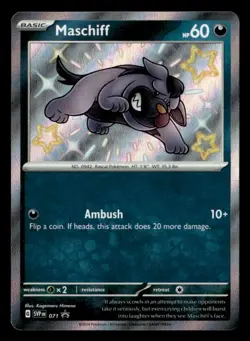 Maschiff - Promo Holo SV: Scarlet & Violet Promo Cards 071 NM Pokemon TCG - Image 1