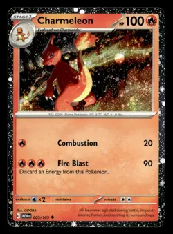 Charmeleon - (Cosmos Holo) Promo 005/165 NM Pokemon TCG - Image 1