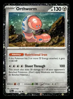 Orthworm - (Cosmo Holo) Promo 151/193 NM Pokemon TCG - Image 1