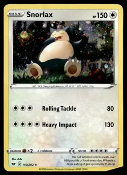 Snorlax - (Cosmos Holo) Promo Holo Blister Exclusives 140/202 NM Pokemon TCG - Image 1