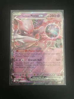 Team Rocket's Mewtwo EX 81/182 Double Rare Holo Destined Rivals POKEMON TCG DRI - Image 1