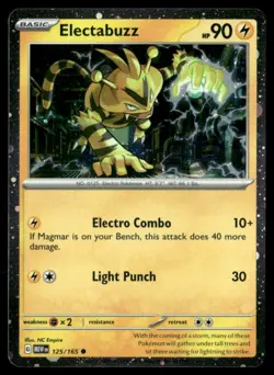 Electabuzz - (Cosmos Holo) Promo 125/165 NM Pokemon TCG - Image 1