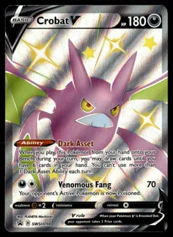 Crobat V - Promo Holo SWSH: Sword & Shield Promo Cards SWSH098 NM Pokemon TCG - Image 1