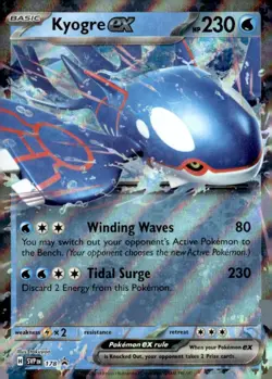 Kyogre ex Promo SV: Scarlet & Violet Promo Cards 178 Near Mint Pokemon TCG - Image 1