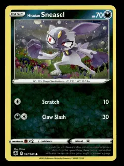 Hisuian Sneasel - (Cosmos Holo) Promo Deck Exclusives 092/189 NM Pokemon TCG - Image 1