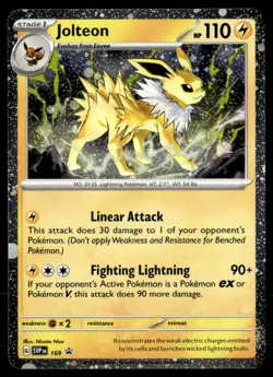 Jolteon - 169 (Cosmos Holo) Scarlet & Violet Promo Cards 135/165 Pokemon TCG - Image 1