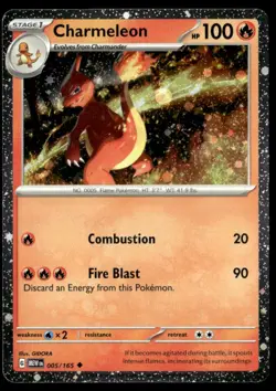 Charmeleon - (Cosmos Holo) Promo 005/165 NM Pokemon TCG - Image 1