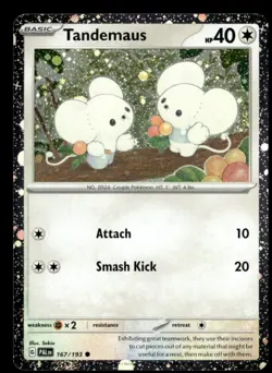 Tandemaus (Cosmos Foil) Promo 167/193 NM Pokemon TCG - Image 1