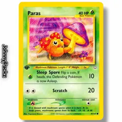 Paras 47/64 - 2001 Neo Revelation 1st Edition WOTC Pokemon Card LP - Image 1