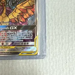 Pokemon 2016 Pokemon Promo Stained Glass Articuno Zapdos Moltres GX SM210 - Image 3