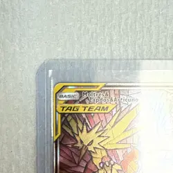 Pokemon 2016 Pokemon Promo Stained Glass Articuno Zapdos Moltres GX SM210 - Image 5