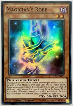 SHVI-ENSE3 Magician's Robe - Super Rare Limited Edition Near Mint YuGiOh Card - Image 1