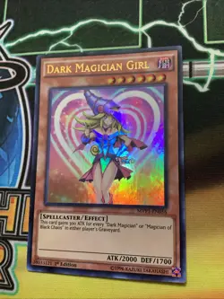 * DARK MAGICIAN GIRL * MINT 1ST EDITION ALTERNATE ART SECRET RARE MOVIE YUGIOH! - Image 2