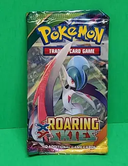 2015 Pokemon XY ROARING SKIES Booster Pack Factory Sealed Gallade Art 10 Cards - Image 2