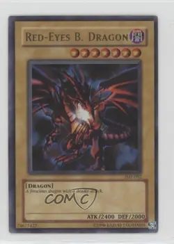 Red-Eyes B Dragon Ultra Rare YuGiOh Shonen Jump Magazine Promo #JMP-002 2002 - Image 1