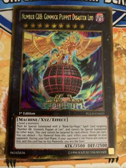 Yugioh NUMBER C88: GIMMICK PUPPET DISASTER LEO PGLD-EN021 1st Edition VLP - Image 1