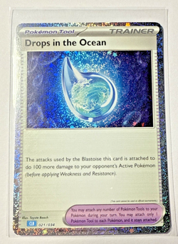 Drops in the Ocean 021/034 Trading Card Game Classic Holo - Image 1