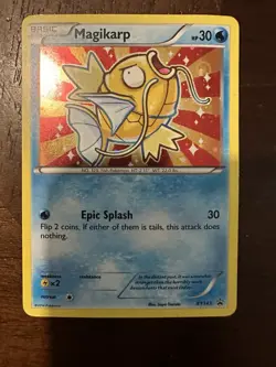 2016 Magikarp XY143 Black Star Promo Holo Shiny Pokemon Card - Image 1