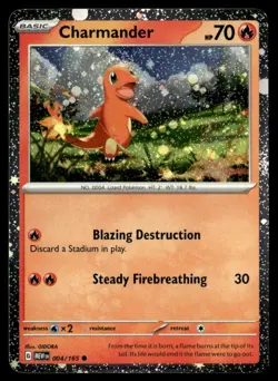 Charmander - (Cosmos Holo) Miscellaneous Cards & Products 4/165 NM Pokemon TCG - Image 1