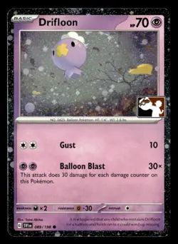 Drifloon Common Holo Prize Pack Series Cards 089/198 NM Pokemon TCG - Image 1