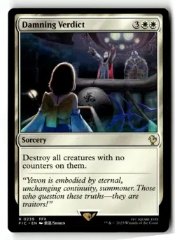 Damning Verdict R Commander: FINAL FANTASY 239 LP MTG - Image 1