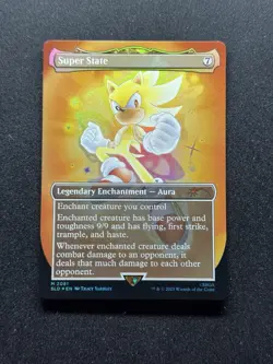 Super State (Foil) - M 2081 - MTG Sonic The Hedgehog Secret Lair Card - NM/Mint - Image 1