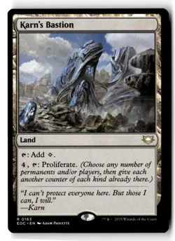 Karn's Bastion R Commander: Edge of Eternities 163 NM MTG - Image 1