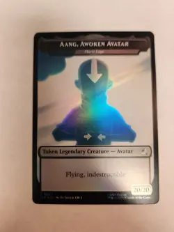 Aang, Awoken Avatar - Marit Lage 1 22 Treasure Double-Sided Token Avatar Foil NM - Image 1