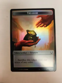 Aang, Awoken Avatar - Marit Lage 1 22 Treasure Double-Sided Token Avatar Foil NM - Image 2