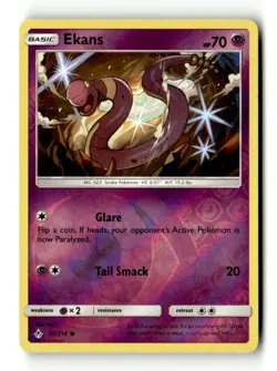 Ekans Common Reverse Holo SM - Unbroken Bonds 62/214 MP Pokemon TCG - Image 1