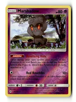 Marshadow Holo Rare Reverse Holo SM - Unbroken Bonds 81/214 MP Pokemon TCG - Image 1