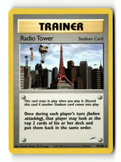 Radio Tower Rare Unlimited Neo Destiny 095/105 MP Pokemon TCG - Image 1