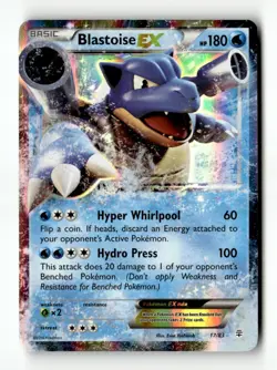 Blastoise EX Ultra Rare Holo Generations 17/83 LP Pokemon TCG - Image 1