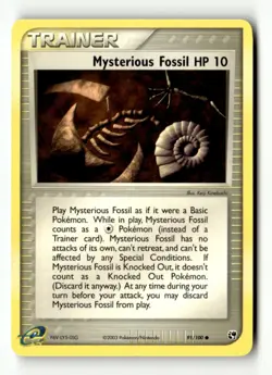 Mysterious Fossil Common Normal Sandstorm 91/100 LP Pokemon TCG - Image 1