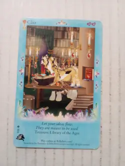 Bella Sara Treasures Clio 9/55 Library Of The Ages Horse Trading Card 2010 - Image 1
