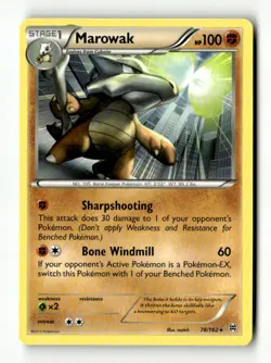 Marowak Rare Normal XY - BREAKthrough 78/162 LP Pokemon TCG - Image 1